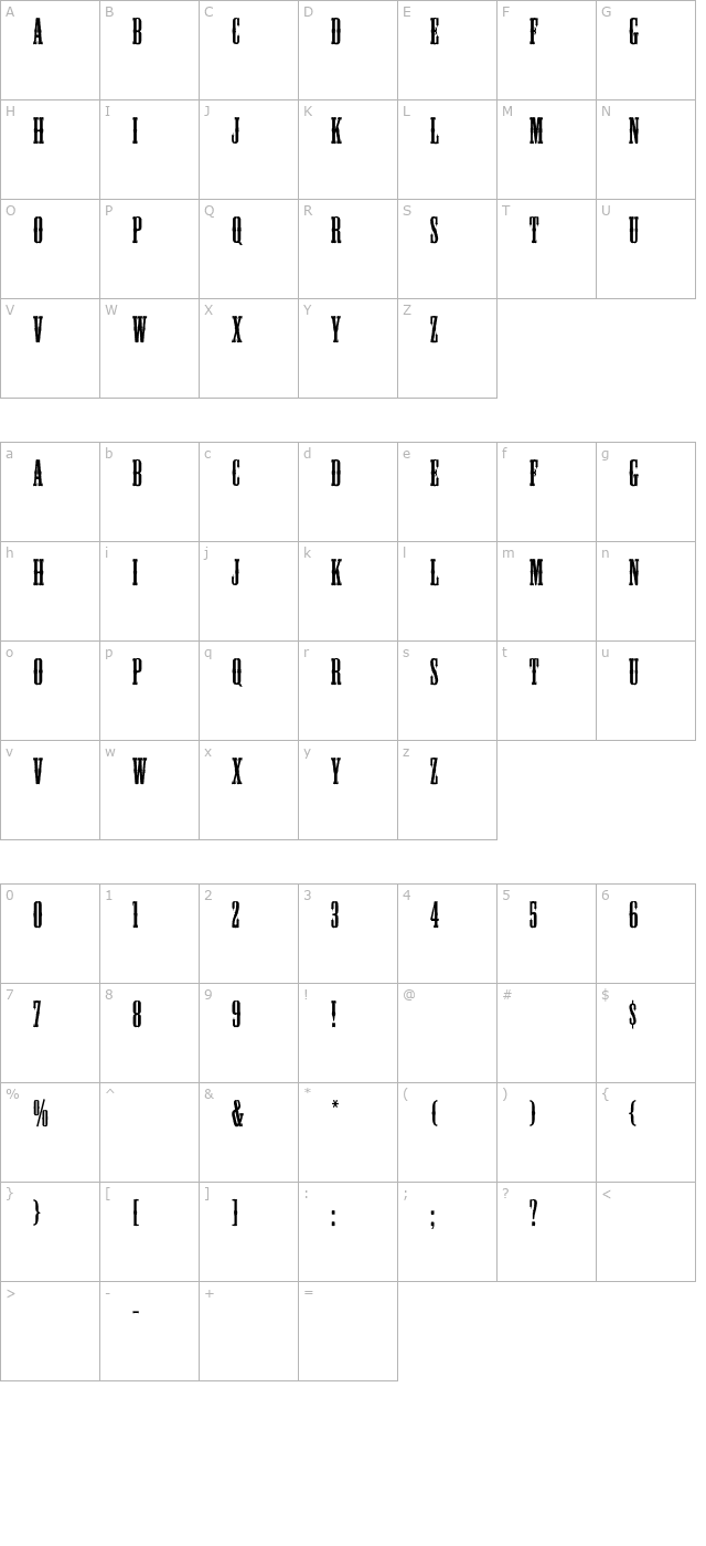 mesquite character map