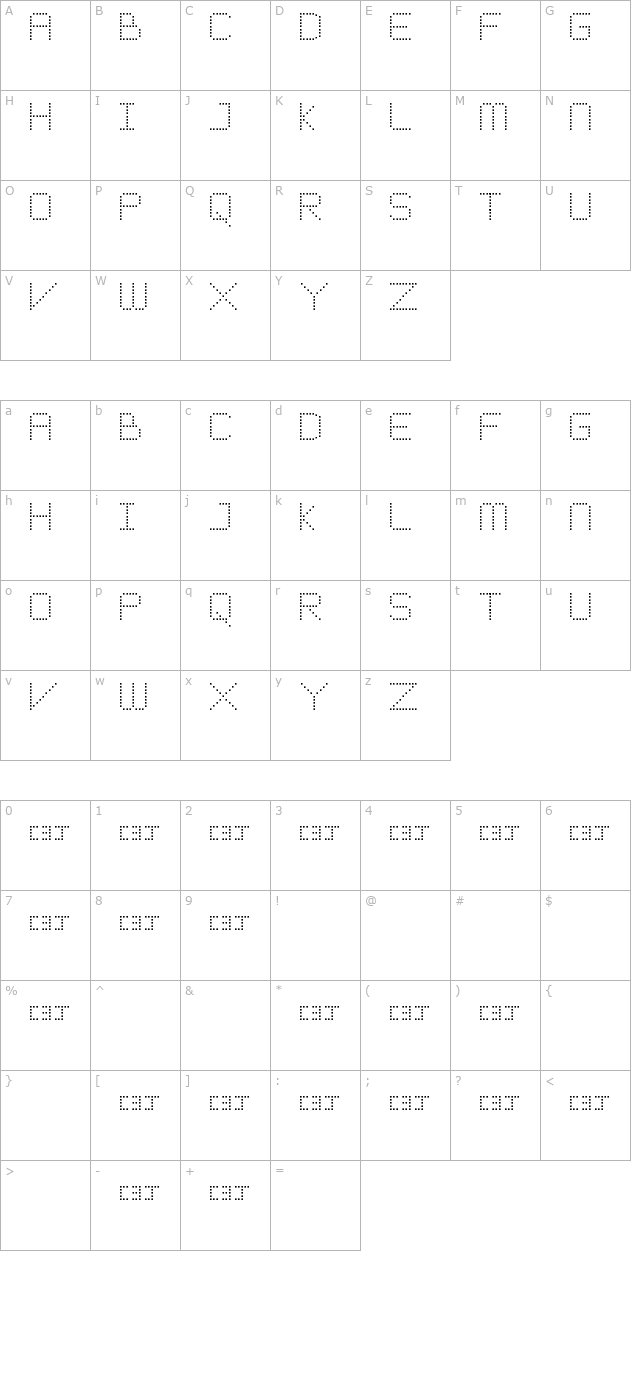 meticulous-round character map