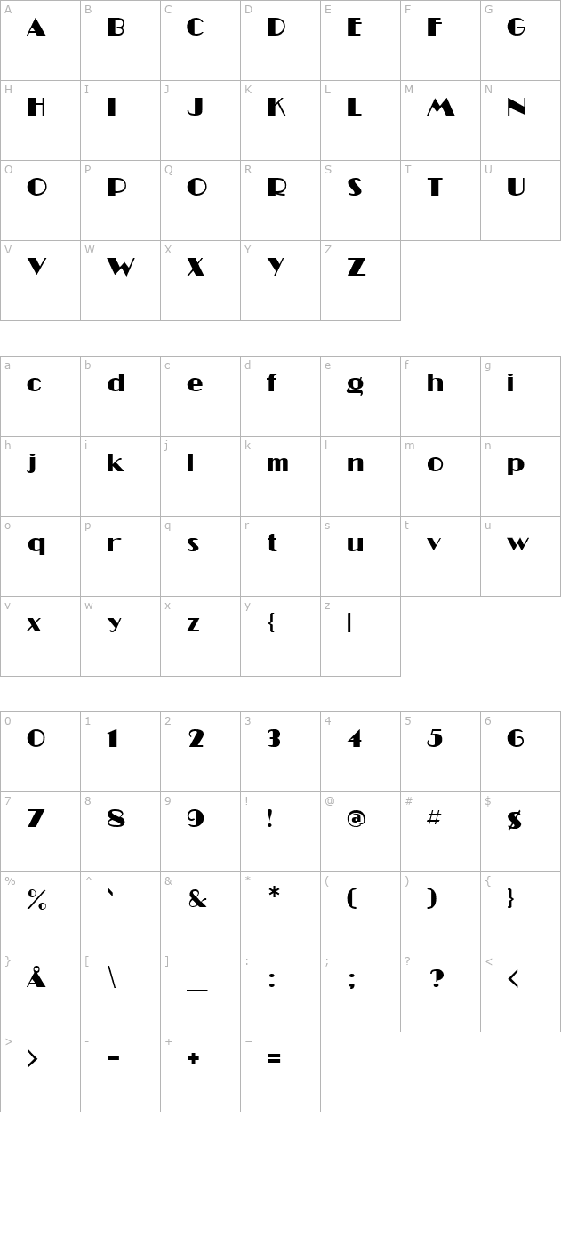 MiamiNights character map