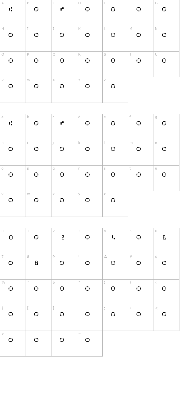 micr-encoding character map