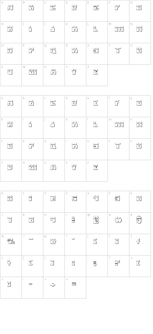 Micronian Laser 3D character map