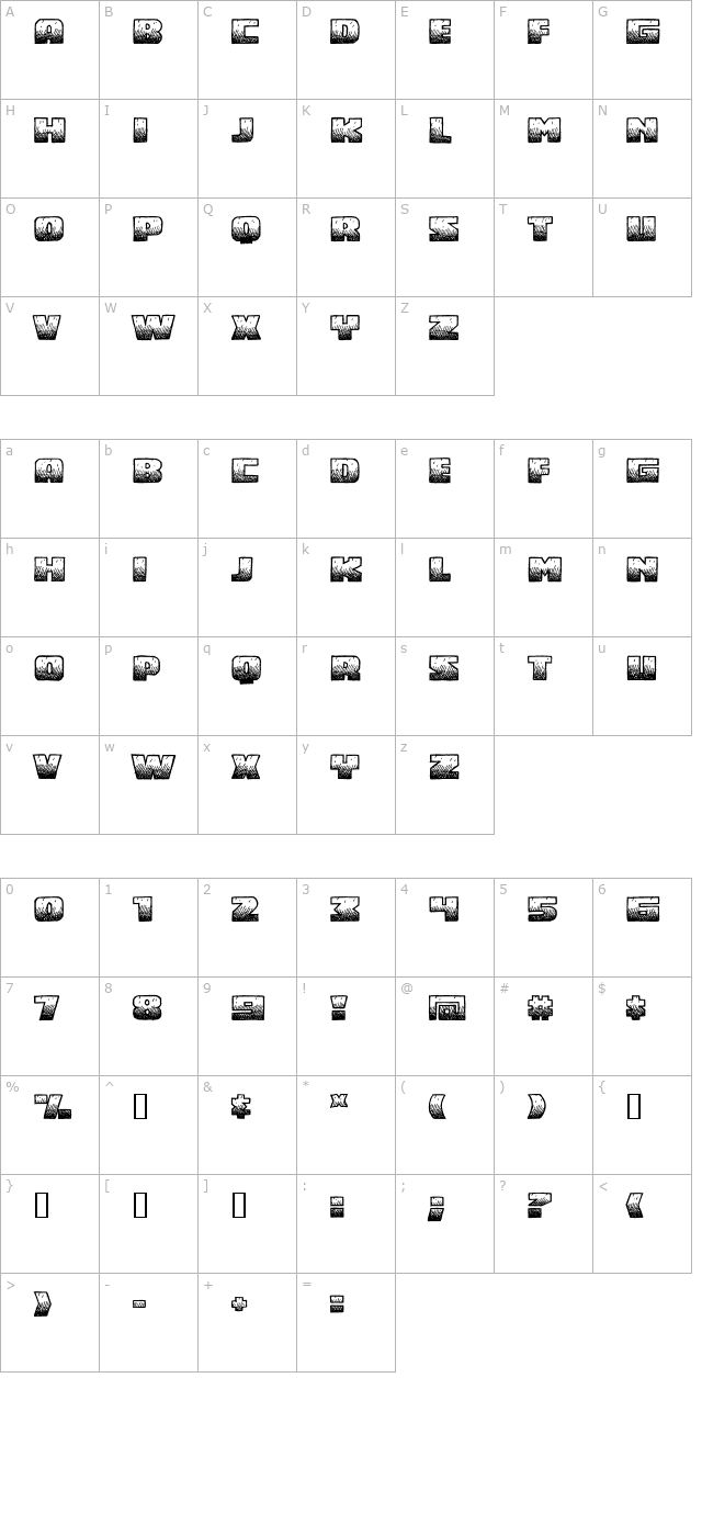 midnightsnack-bb character map