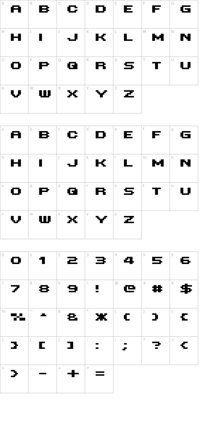 mini-7-extended-bold character map