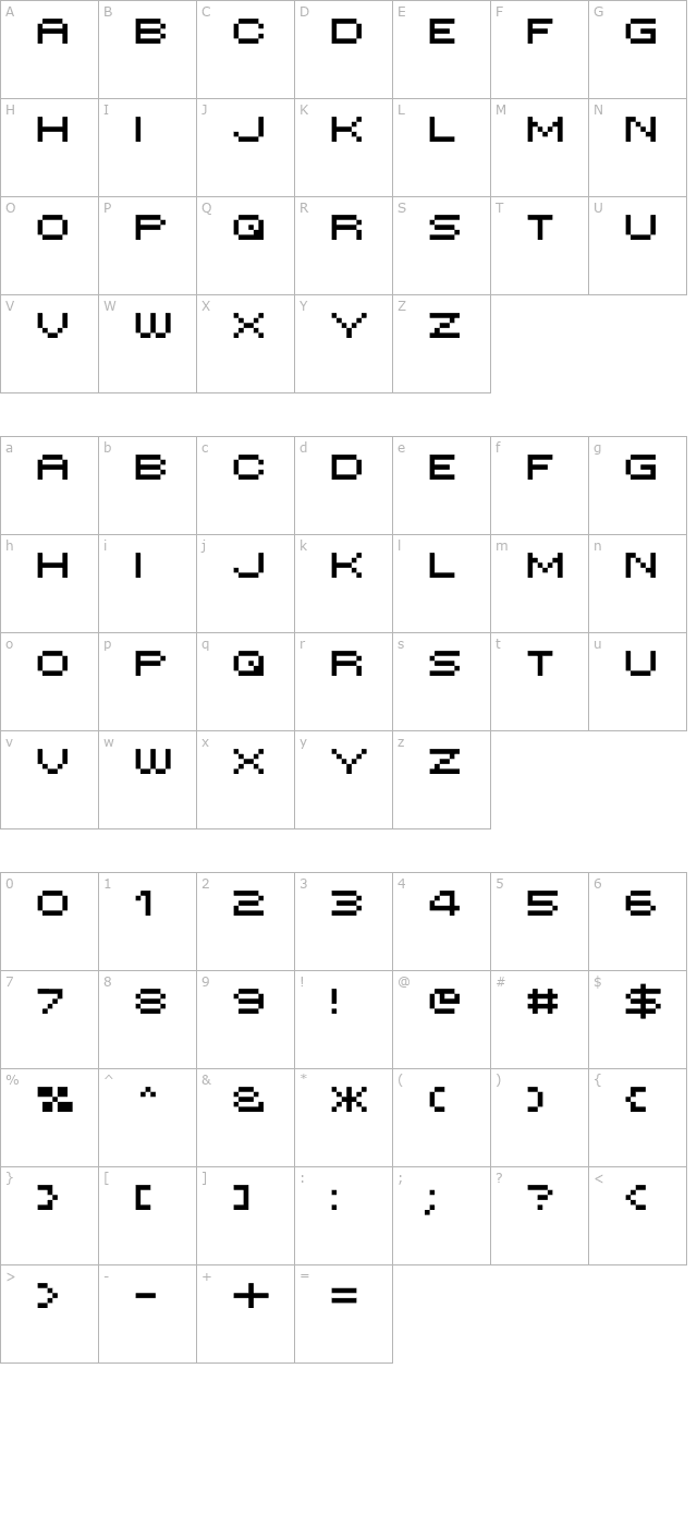 mini-7-extended character map