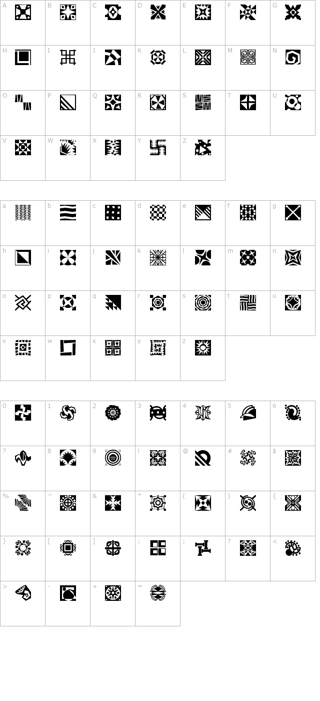 mini-pics-doohickies character map