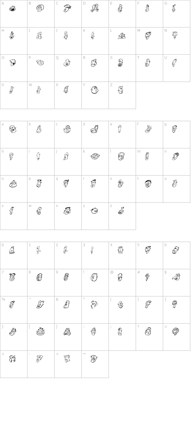 mini-pics-head-buddies character map