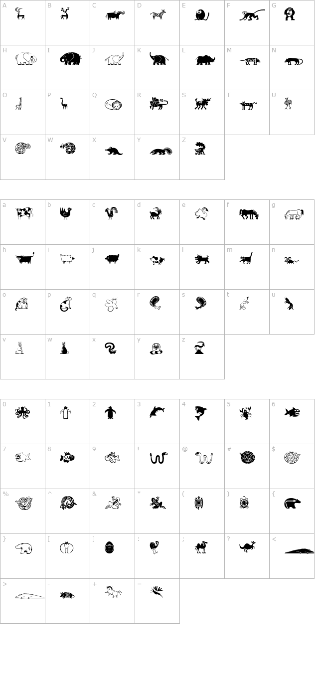 mini-pics-lil-critters character map