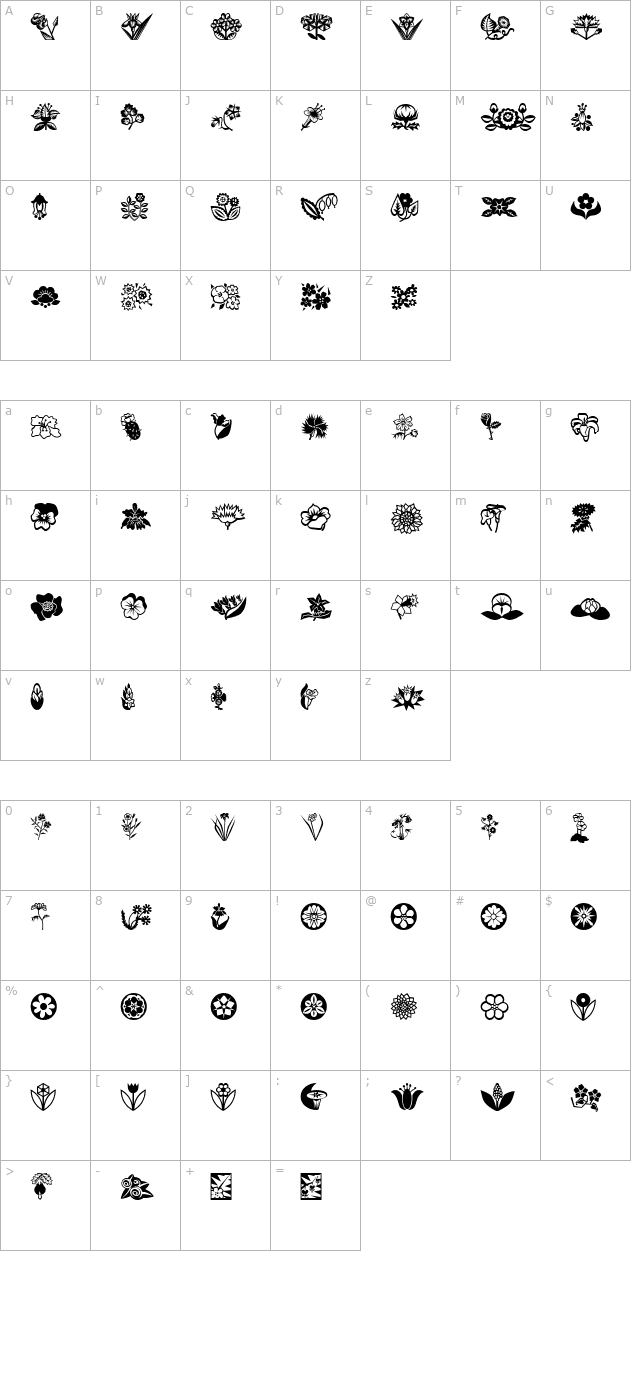 mini-pics-lil-flowers character map