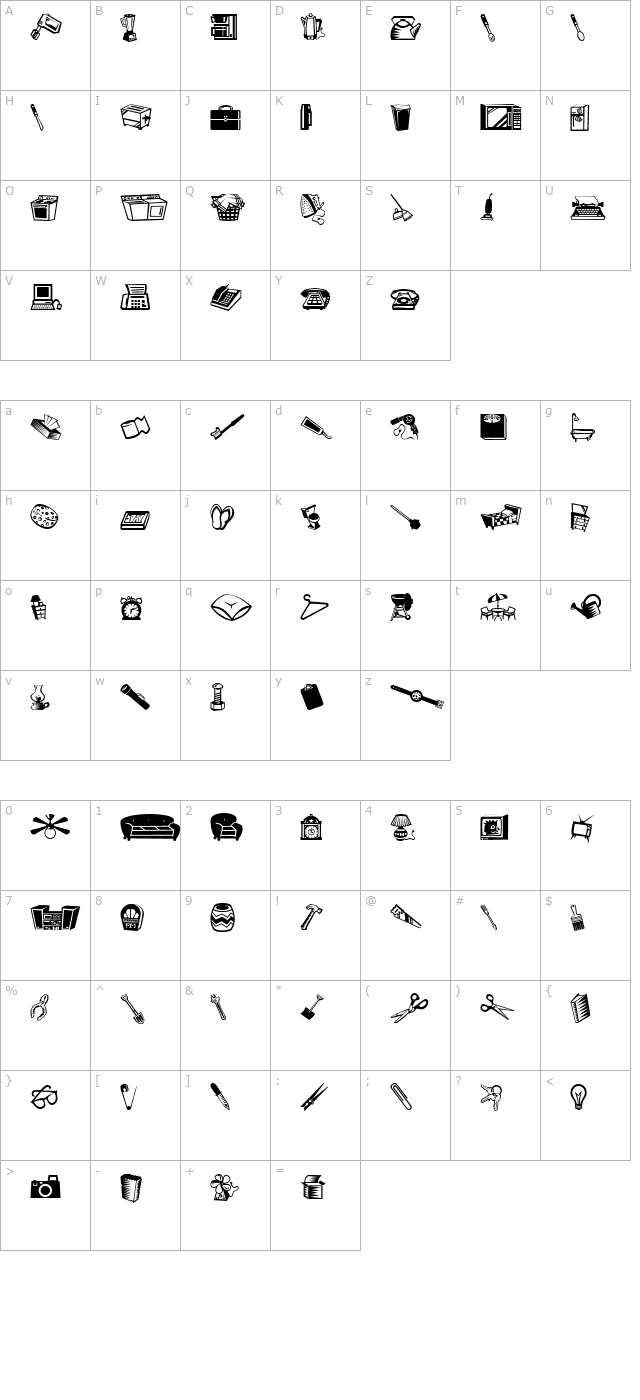 mini-pics-lil-stuff character map