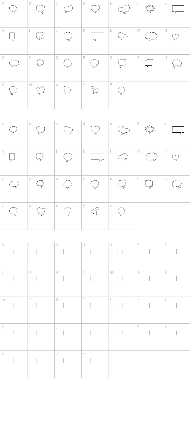 minipics-balloonies character map