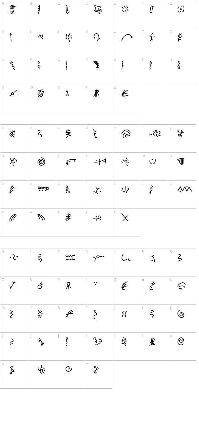 MiniPics-ConfettiMedium character map