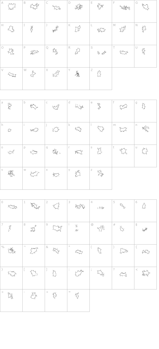 minipics-globalnspurt character map