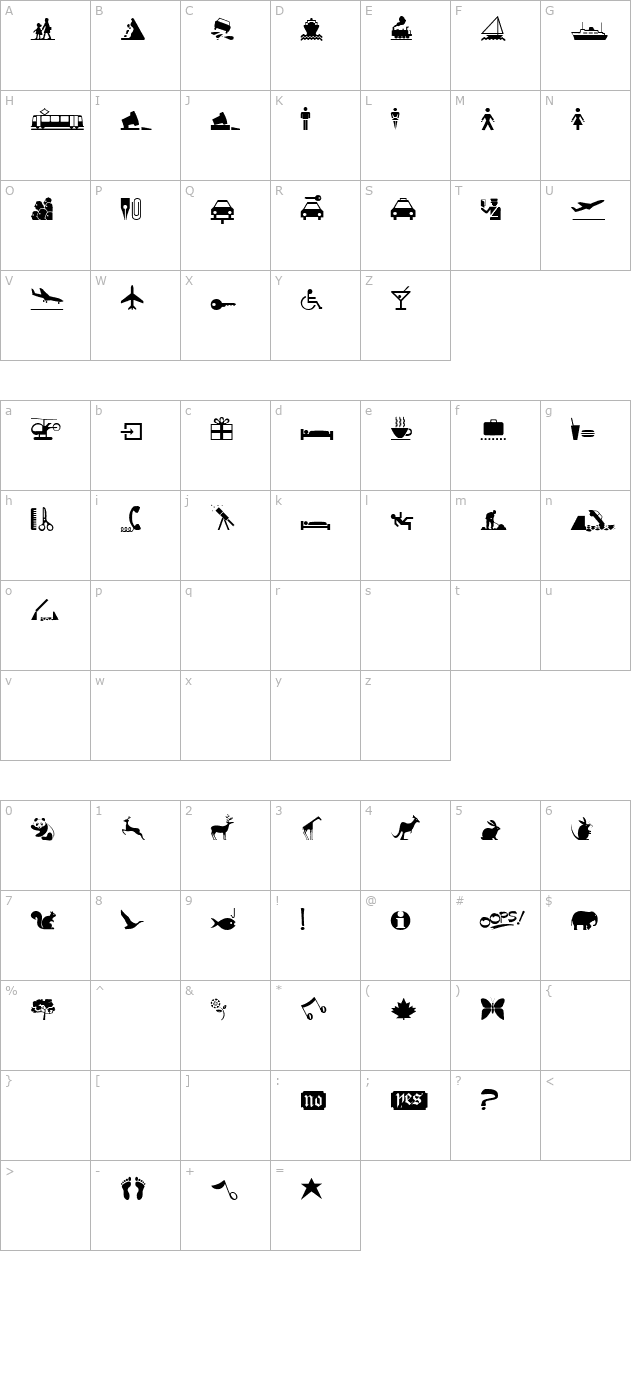 minipics1 character map