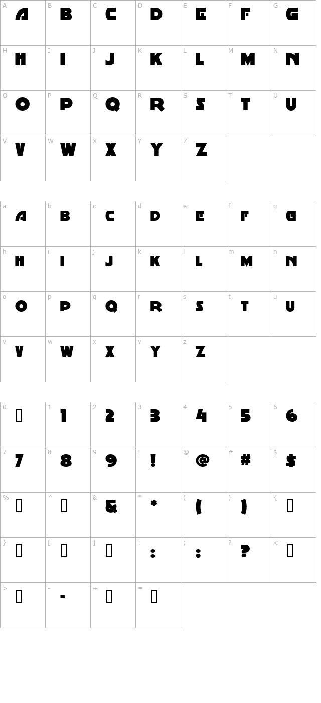 minstrelposterwhg character map