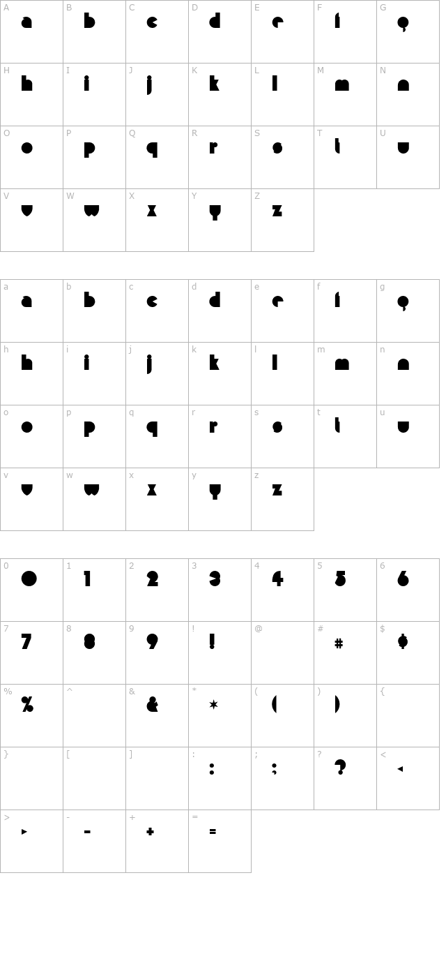 misirlou character map