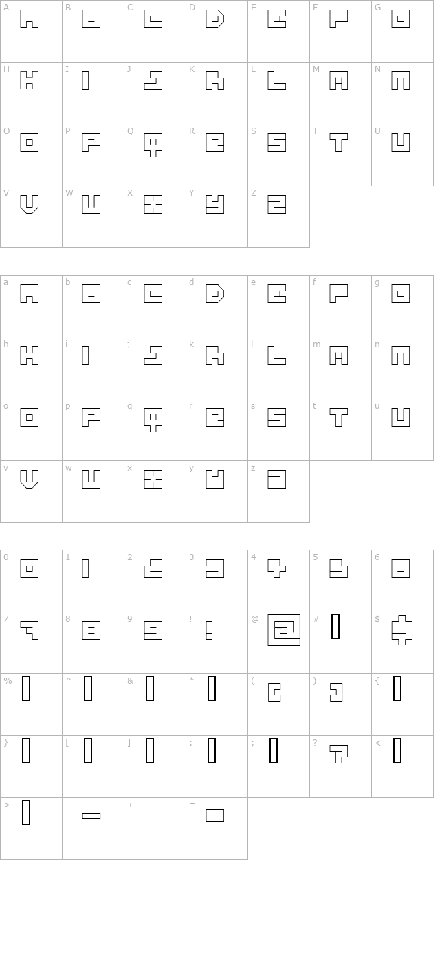 Miss Ellen character map