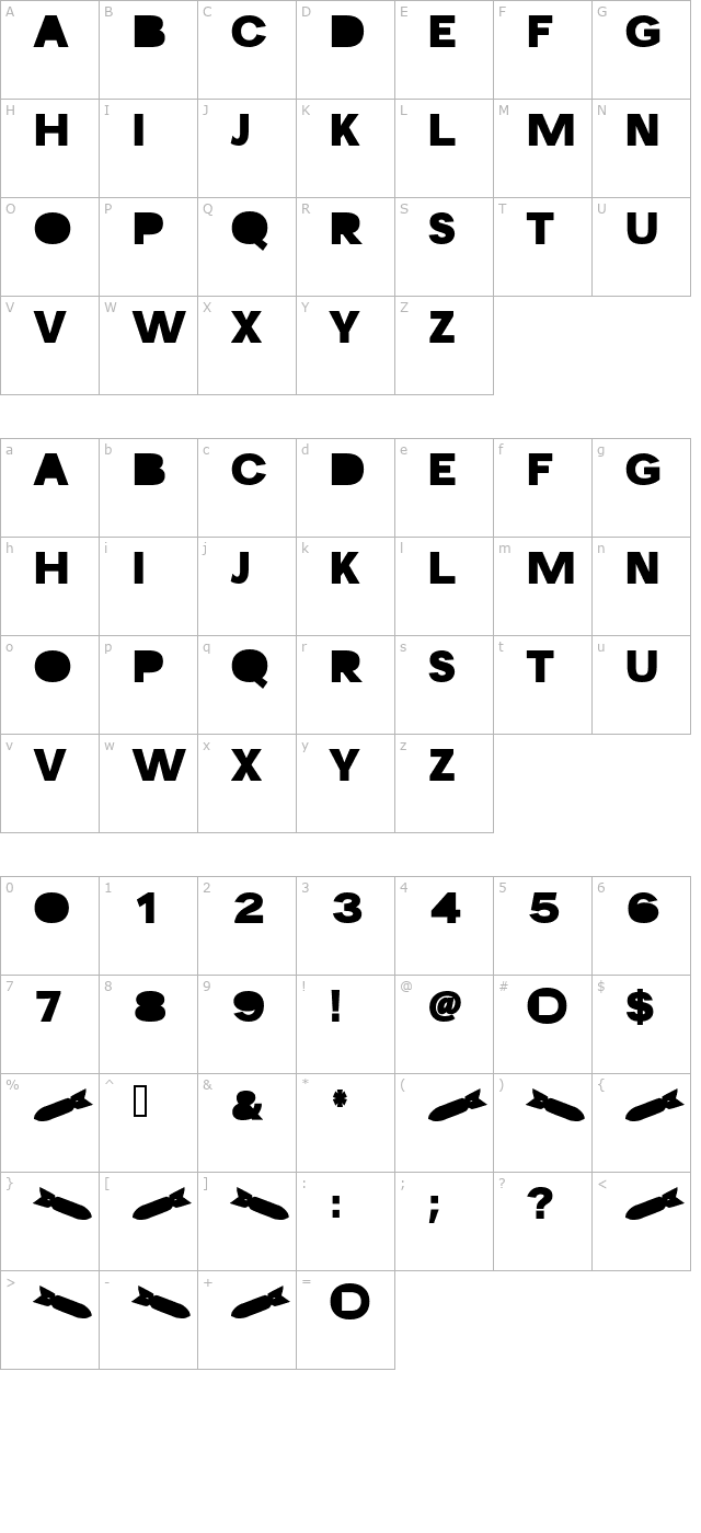 missile character map