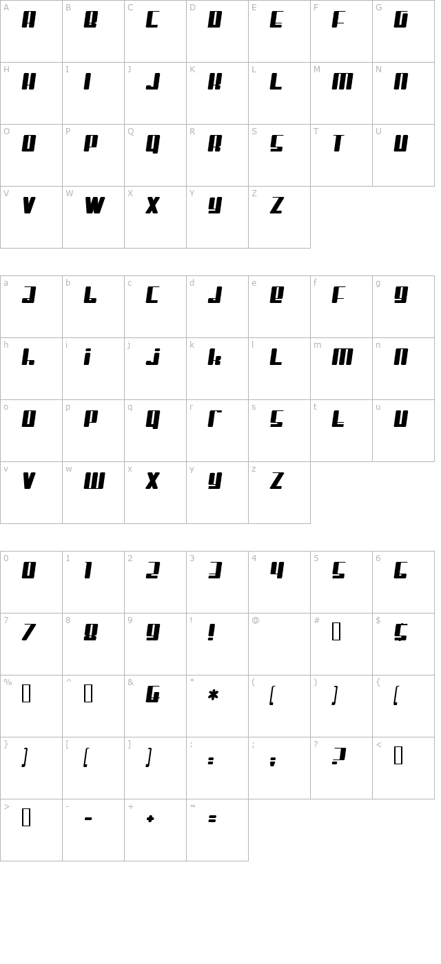 Mister Firley character map