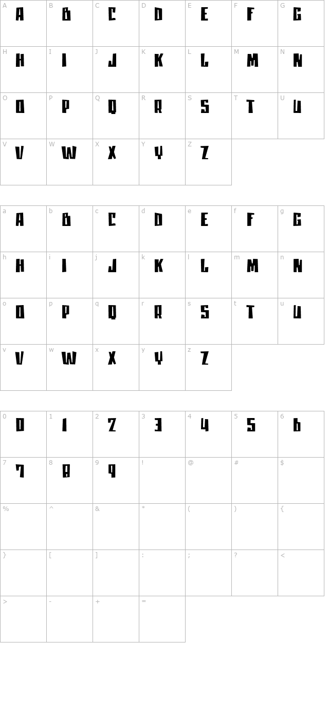 moanLisa character map