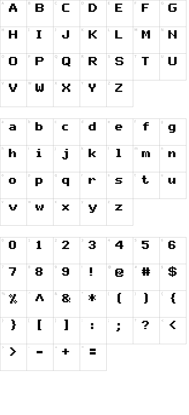 mono 07_65 character map