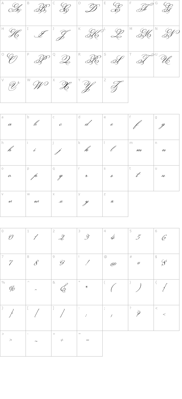 monsieur-la-doulaise character map