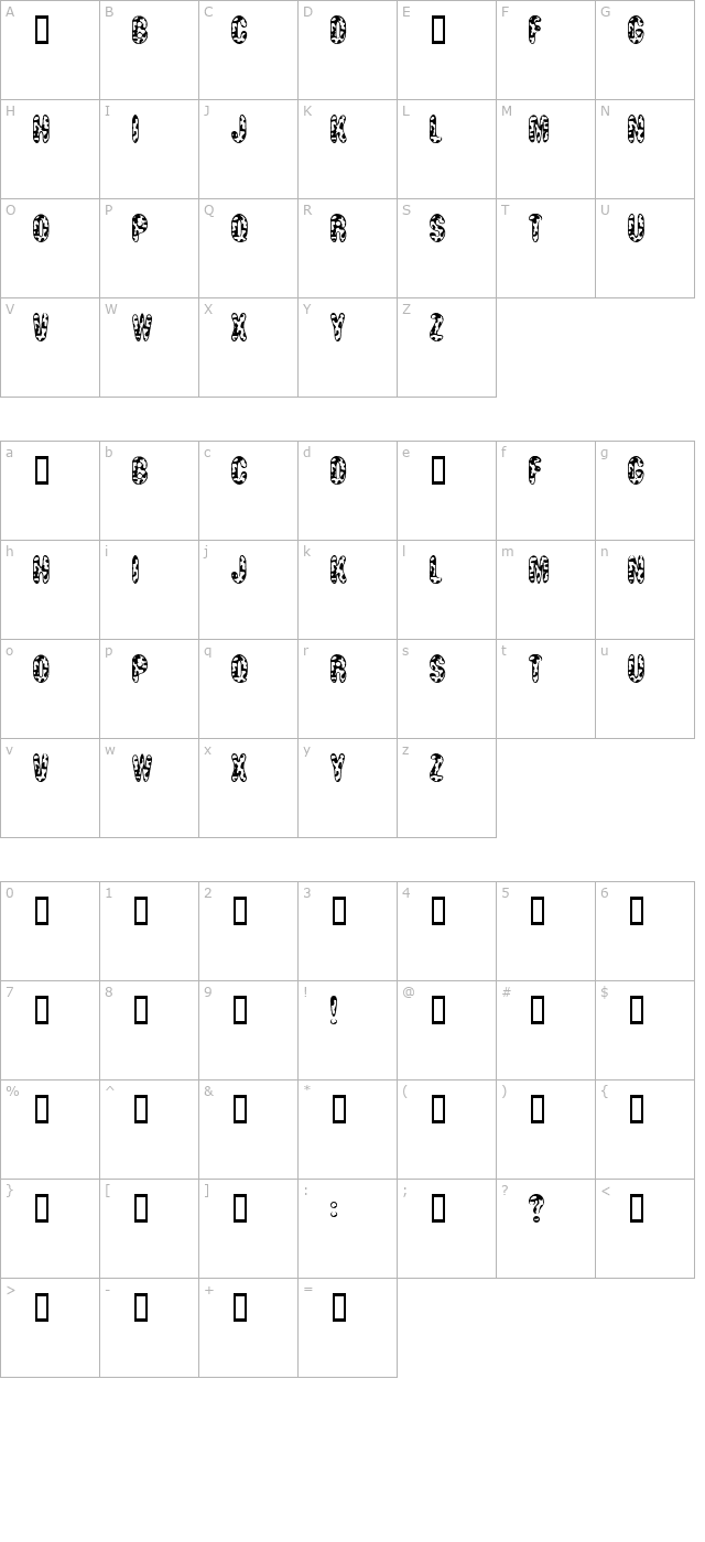 MooCowSW character map