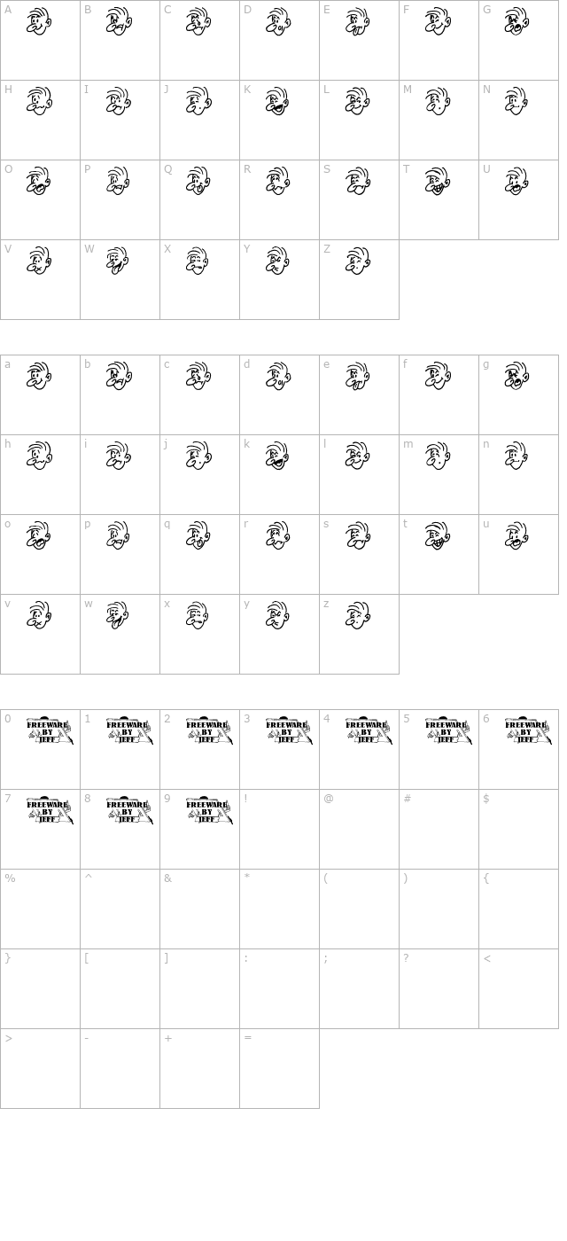 Mood Swings Two JL character map