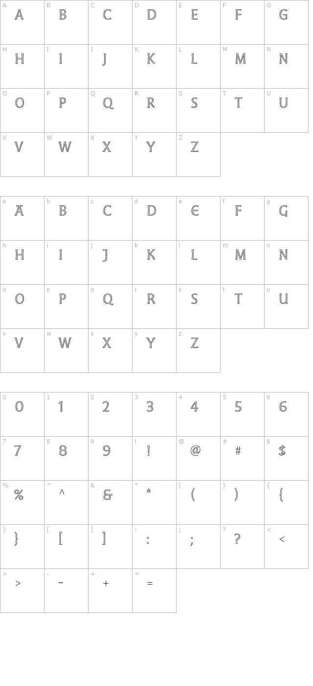 moonglow-light character map