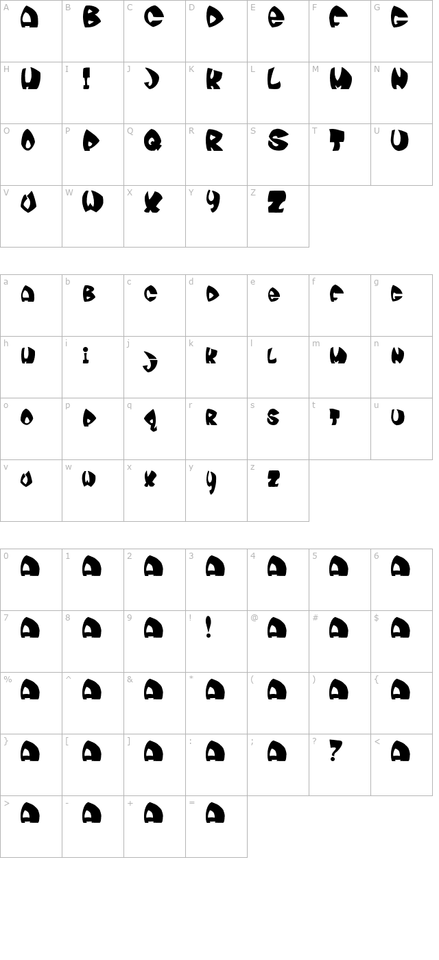 moonie character map