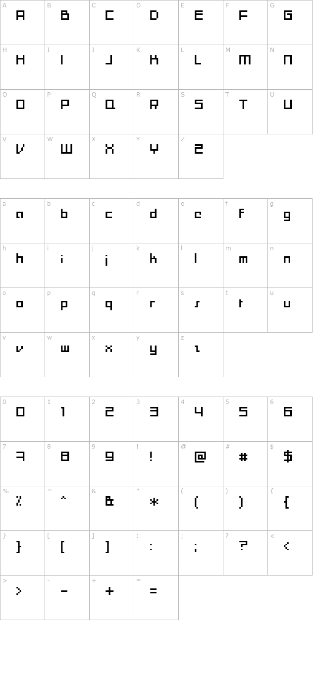 moonracer character map