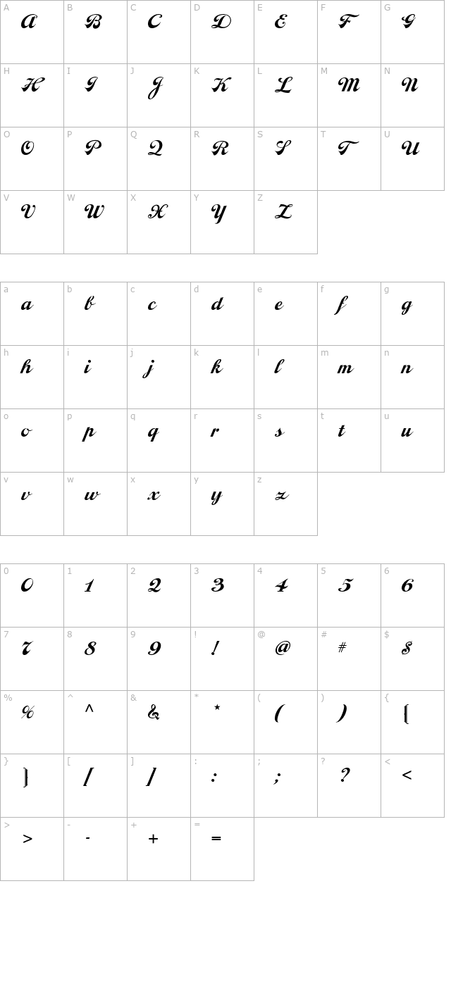 MoonshineScriptNF character map