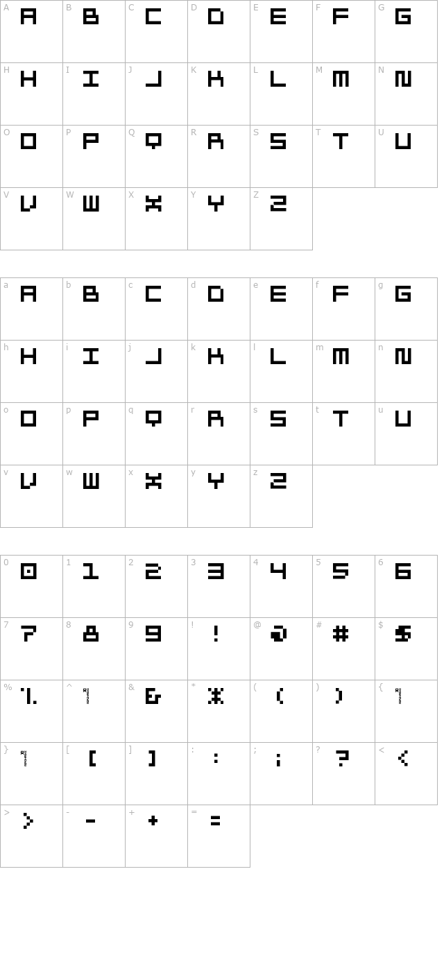 Morohashi character map