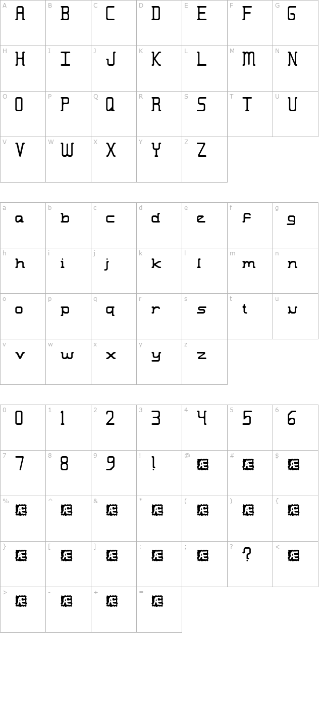 moronic-misfire-brk- character map