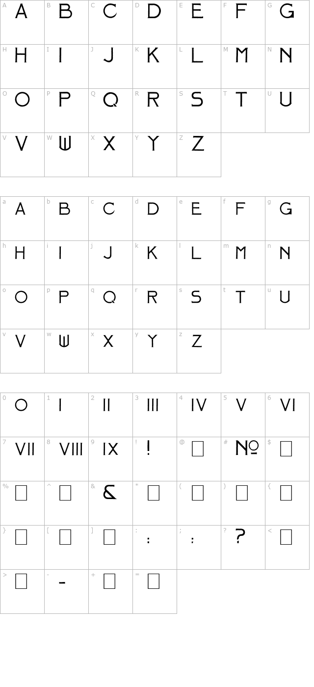 Mosaic_Solid character map