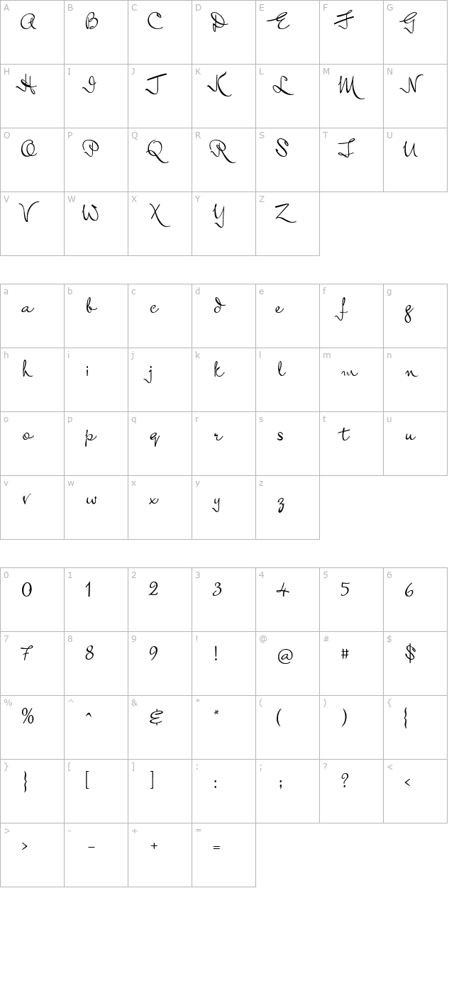 Mr Keningbeck character map