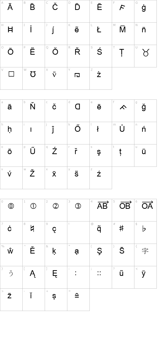 ms-reference-1 character map