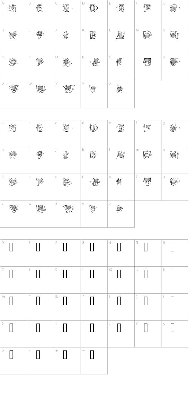 music-for-your-ears character map