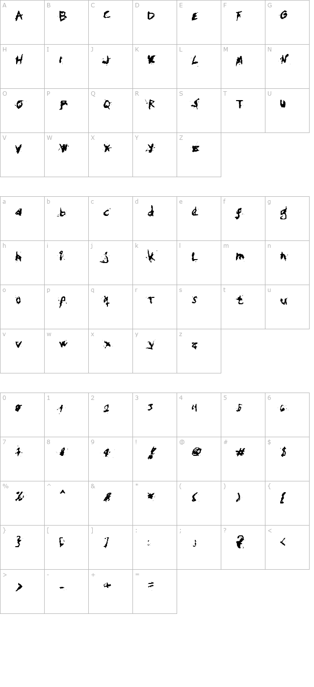 My Hand Fights character map