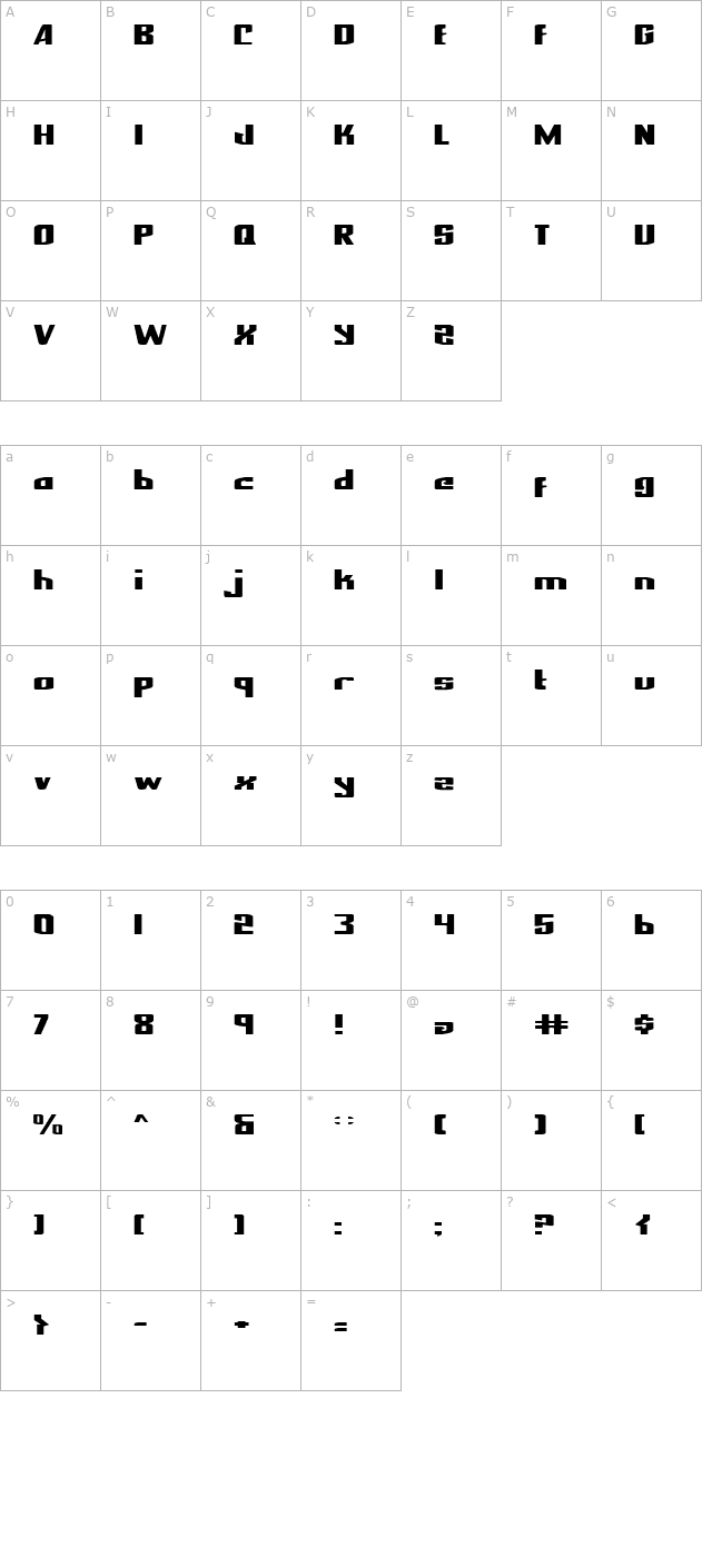 national-express-expanded character map