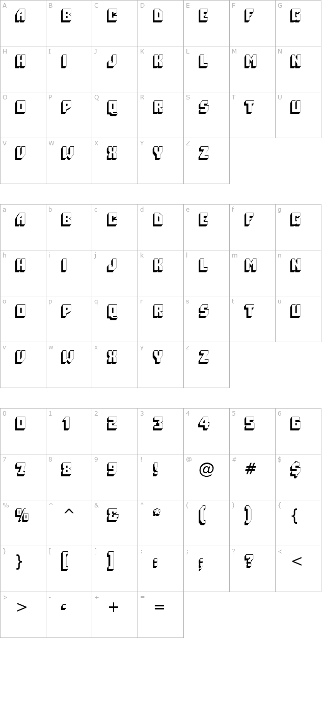 Native Normal character map