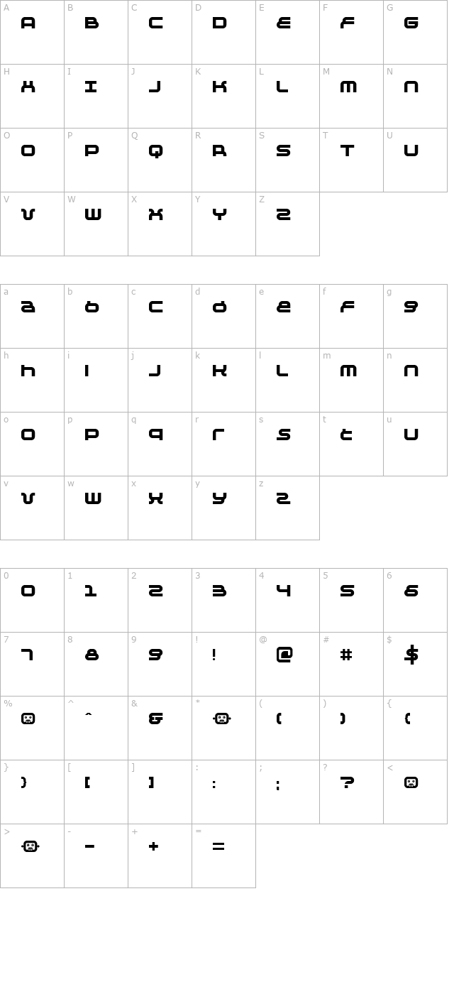 Negative 24 character map