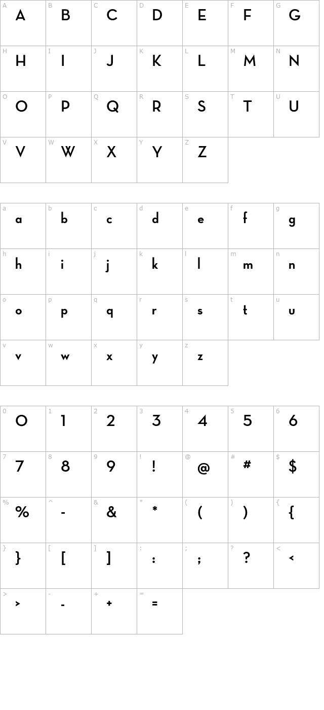 neutradisp-boldalt character map