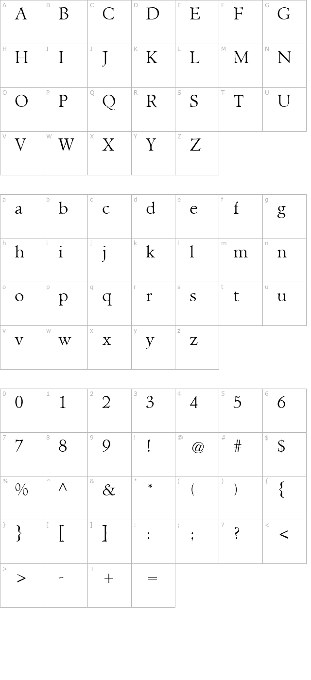 NewHampshireLight character map