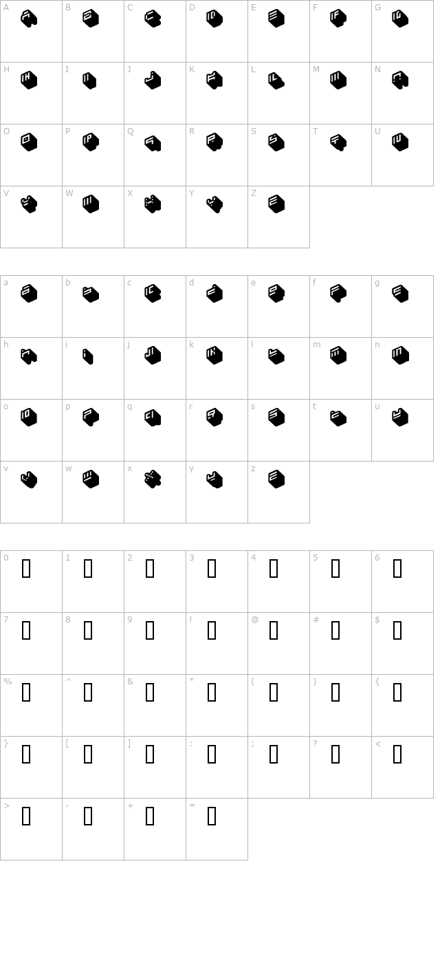 nippon blocks character map