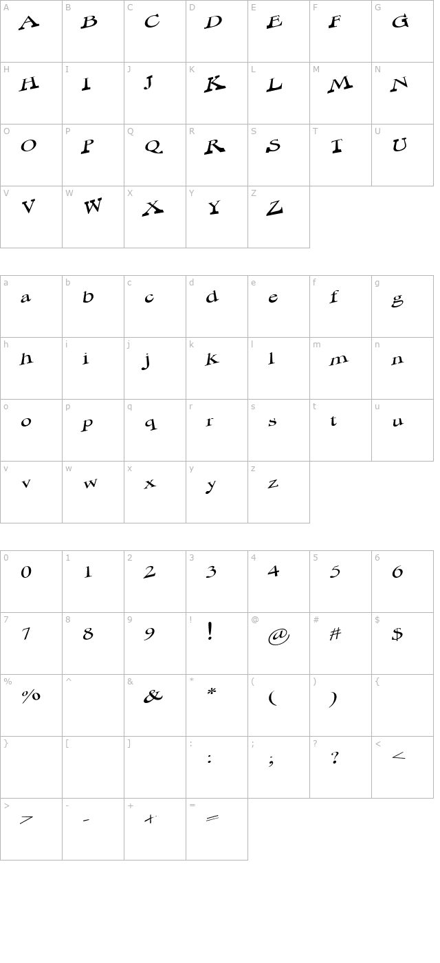 No Control character map