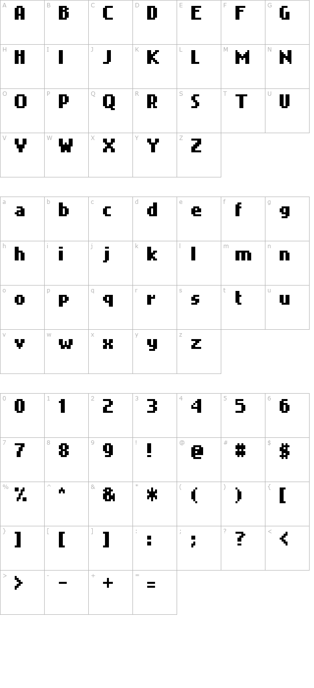 nokia-cellphone-fc character map