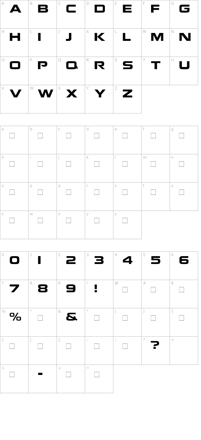 nokiakokia character map