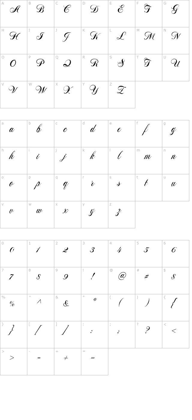 NotnorvalHmkBold character map