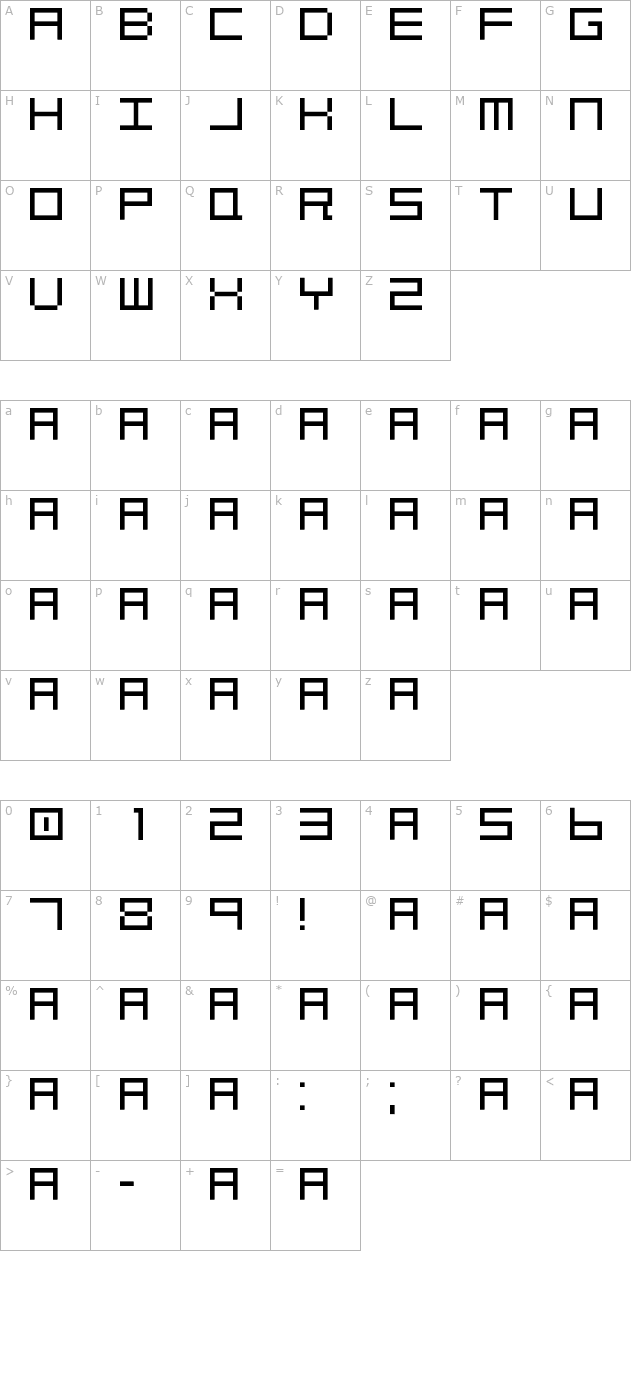 ocr-deca character map