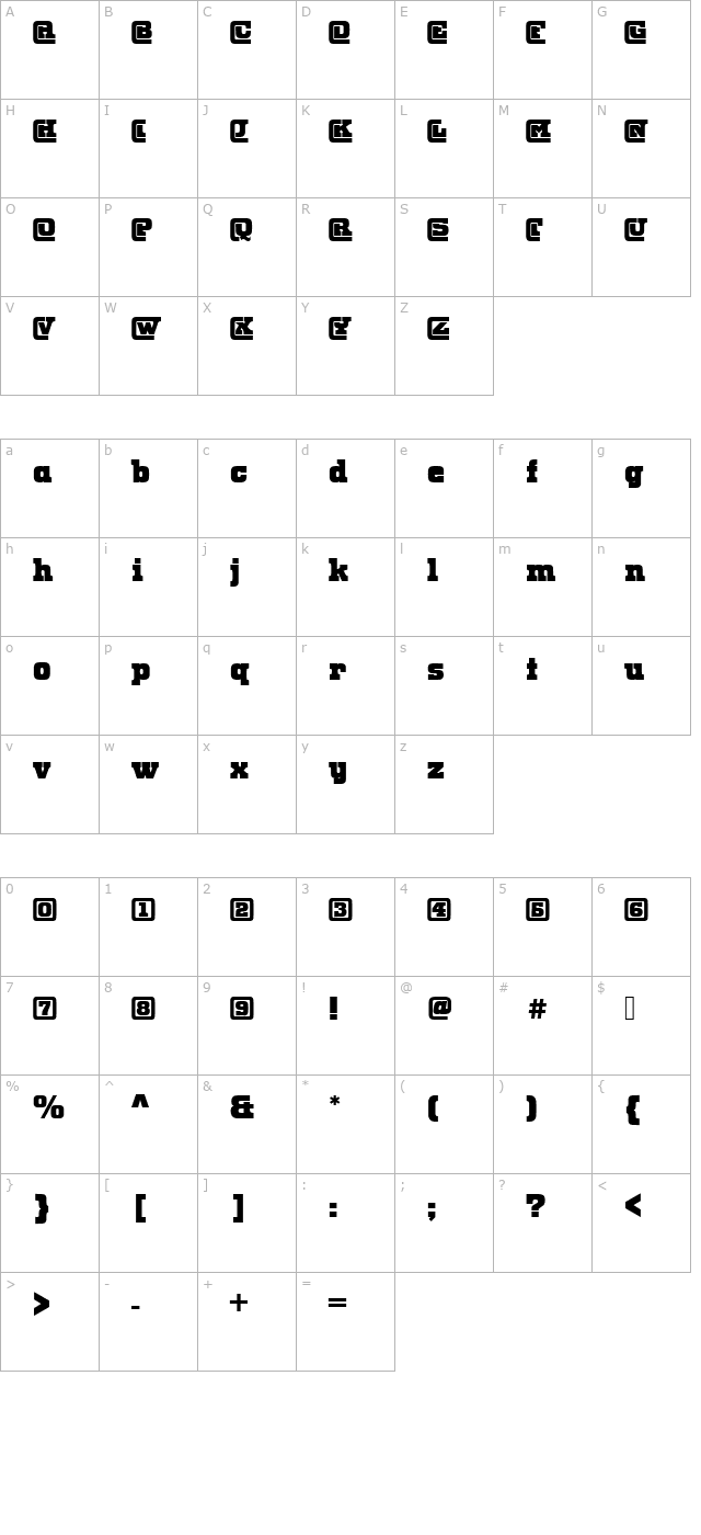 Odin_Becker_Initials character map